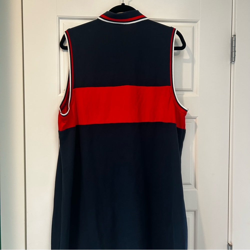 Tommy Hilfiger Dark Blue Polo with Red and White Collar - Picture 2 of 9